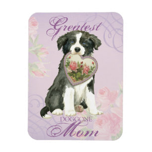 Border Collie Heart Mama Magnet