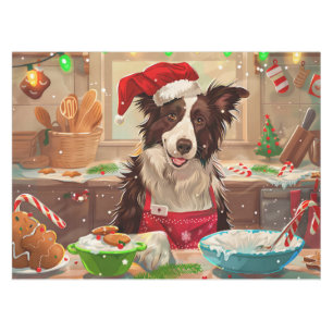 Border Collie Holiday Baking: Feierliche Weihnacht Tischdecke