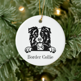 Border Collie Hund Personalisierte Haustiere Ornam Keramik Ornament