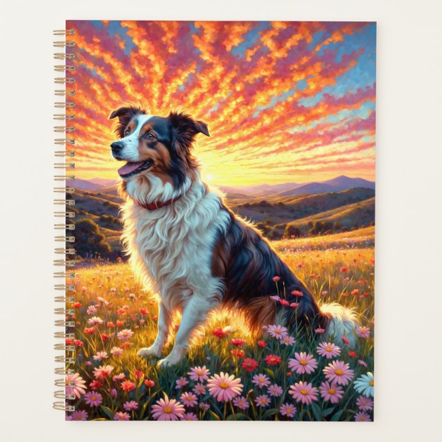 Border Collie Hund Planer (Vorderseite)