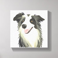 Border Collie | Hund Schönes Haustier Wasserfarbe