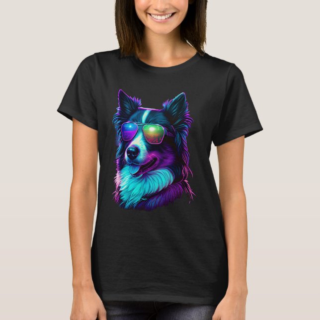 Border Collie Hunde Border Collies T-Shirt (Vorderseite)