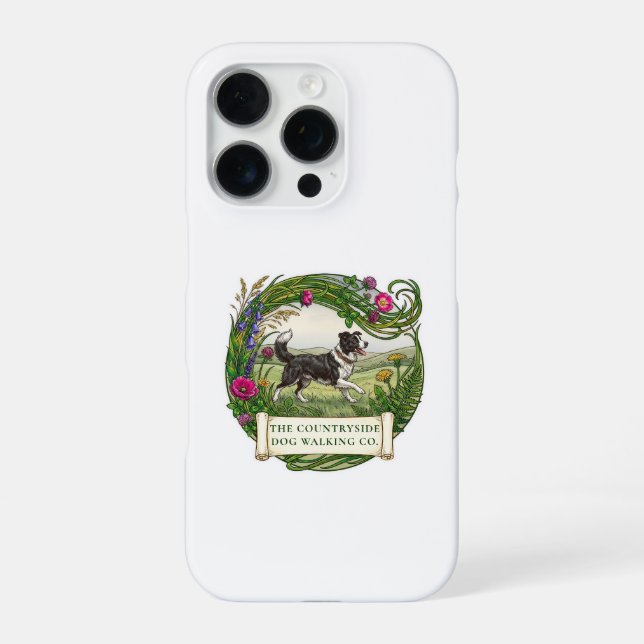 Border Collie Hundebetreuer Custom iPhone Hülle (Rückseite)