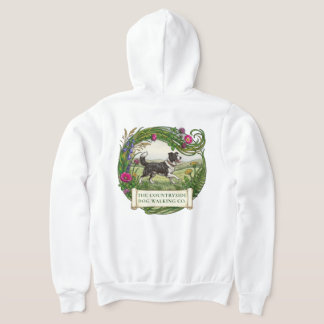 Border Collie Hundebetreuer Reißverschluss Hoodie 