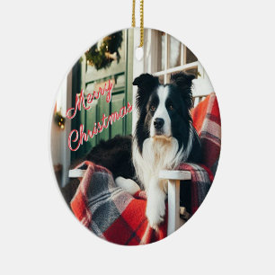 Border Collie Hundeliebhaber Weihnachtsgeschenk Or Keramik Ornament