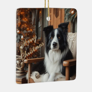 Border Collie Hundeliebhaber Weihnachtsgeschenk Or Keramikornament