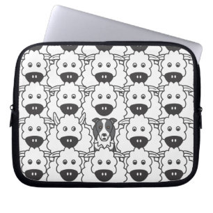 Border-Collie in den Schafen Laptopschutzhülle