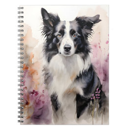 Border Collie Ink Portrait Notizblock