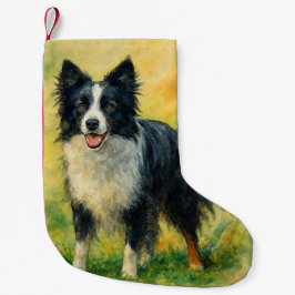 Border Collie Kleiner Weihnachtsstrumpf
