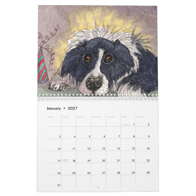 Border-Collie-LebenWandkalender Kalender (Jan 2027)