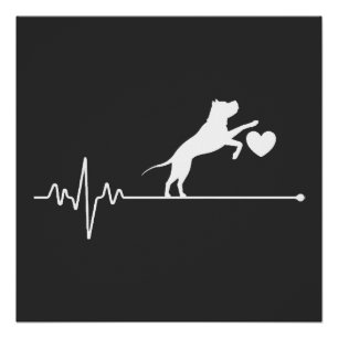 Border Collie Liebhaber Mutter Geschenke Herzschla Poster