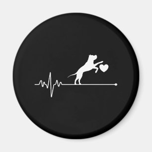 Border Collie Lover Mama gibt Heartbeat Mutter D Magnet