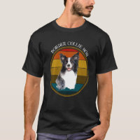 Border Collie Mama Vintag Sunset Hund Mama