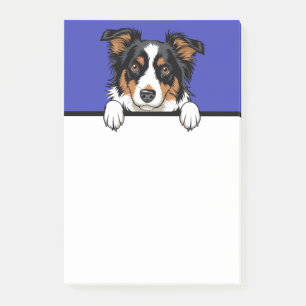 Border Collie Niedlich Herding Welpe Dog Lover Ges Post-it Klebezettel