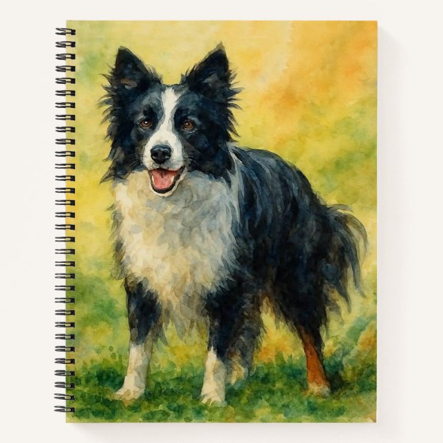 Border Collie Notizbuch (Vorderseite)