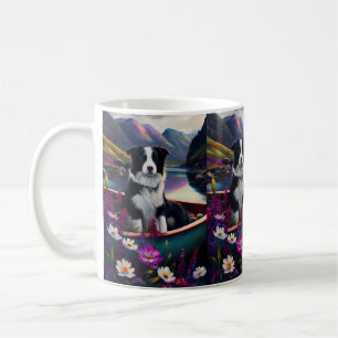 Border Collie on a Paddle: Ein Landschaftliches Ab Kaffeetasse