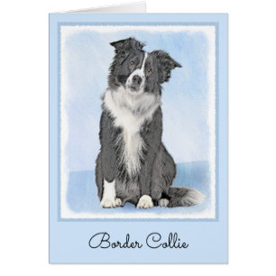 Border Collie Painting - Niedliche Original Dog Ar