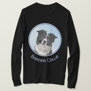 Border Collie Painting - Niedliche Original Dog Ar T-Shirt