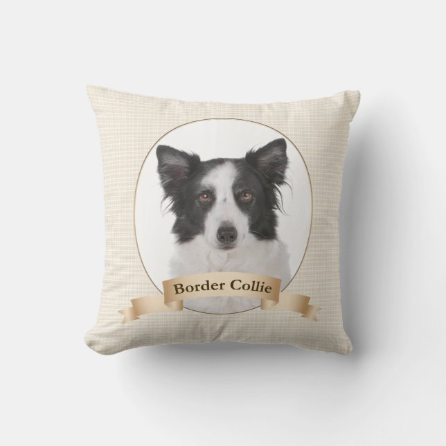 Border Collie Pillow Kissen (Vorderseite)