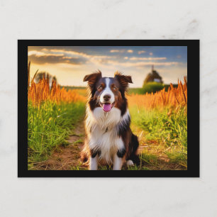 Border Collie Postkarte