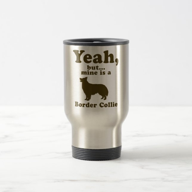 Border-Collie Reisebecher (Mittel)