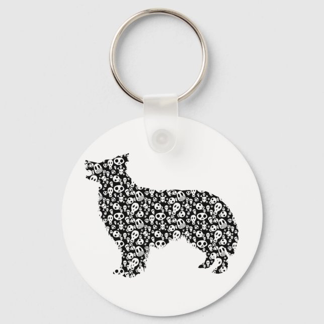 Border Collie Schlüsselanhänger (Vorderseite)