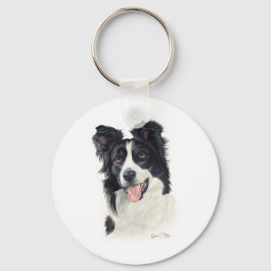 Border Collie Schlüsselanhänger