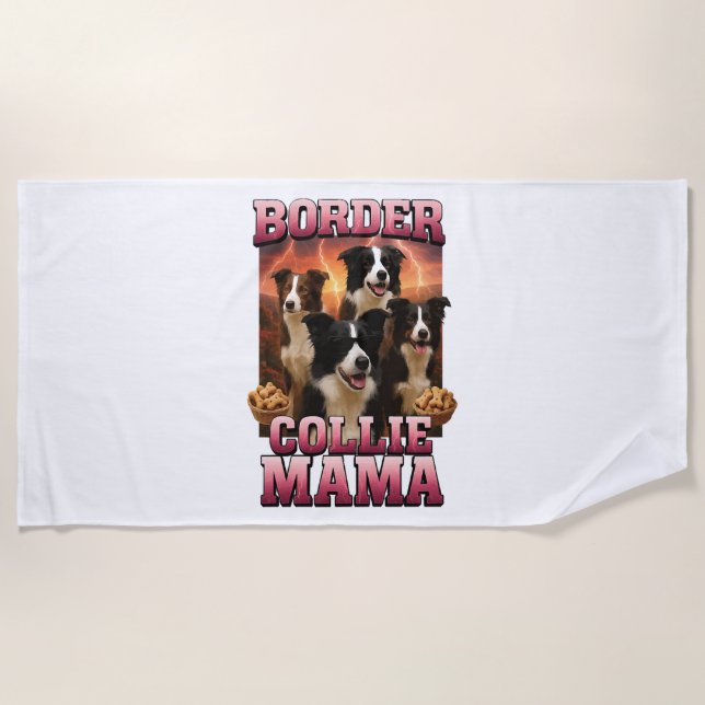 Border Collie   Strandtuch (Vorderseite)