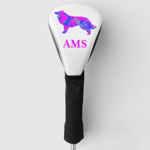Border Collie Süßer Hund Silhouette S&W Golf Headcover