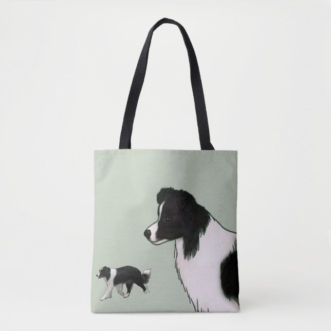 Border Collie-Tragetasche Tasche (Vorderseite)