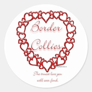 Border Collie True Love - Aufkleber