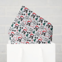 Border Collie Weihnachten Tissue-Papier