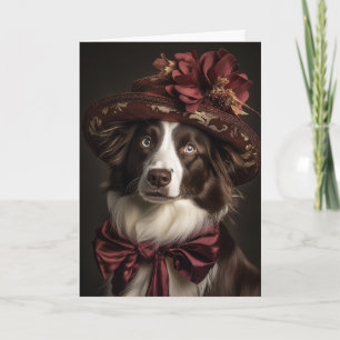 Border Collie Weihnachten Viktorianischer Hund