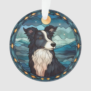 Border Collie Weihnachtsdekoration Ornament