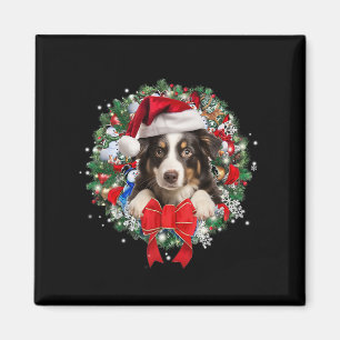 Border Collie Weihnachtsfeiertag Dekoration Xmas P Magnet