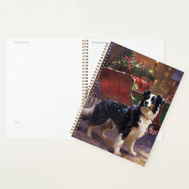 Border Collie Weihnachtsfeiertag Planer (Anzeige)