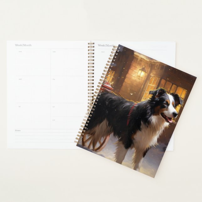 Border Collie Weihnachtsfeiertag Planer (Anzeige)