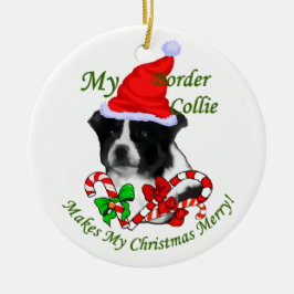 Border Collie Weihnachtsgeschenke Ornament
