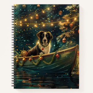 Border Collie Weihnachtsreise Notizbuch