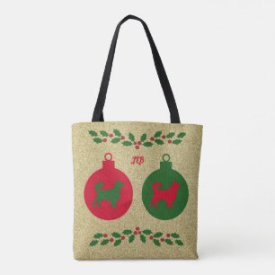 Border Collie Weihnachtsschmuck Tasche