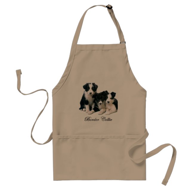 Border-Collie-Welpen Schürze (Vorne)