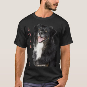 Border Collie Women Men Kinder Liebe Hund Mama Vat T-Shirt