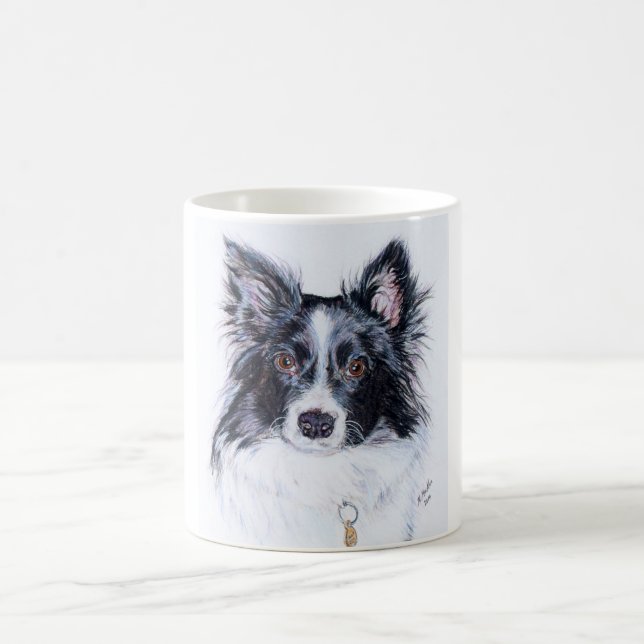 Border-Colliebecher Kaffeetasse (Mittel)