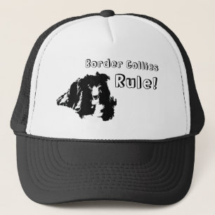 Border Collies regieren lustiger Hund Truckerkappe