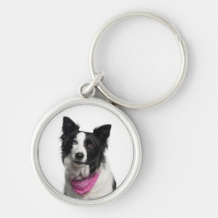 Border-Collieschlüsselring Schlüsselanhänger