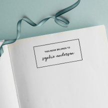 Border Stylish script name Dieses Buch gehört