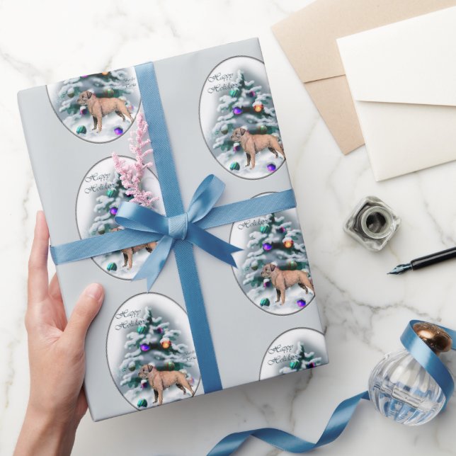 Border Terrier Christmas Geschenkpapier (Schenken)