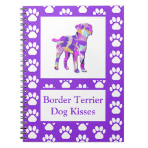 Border Terrier Dog Kisses Silhouette Niedlich PPY&