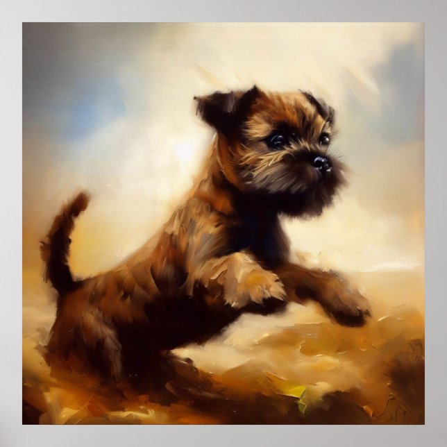 Border Terrier Dog Poster (Vorne)