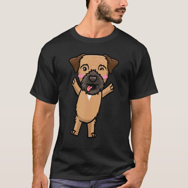 Border Terrier Dog T-Shirt (Vorderseite)